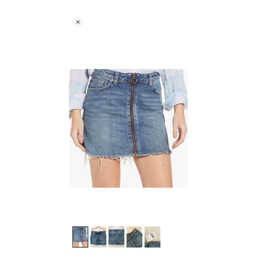 We the Free by Free People Zip It Up Skirt size 29
